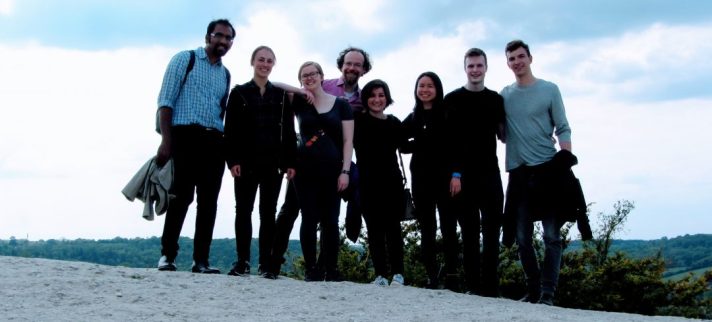 On top of Box Hill in the South Downs.